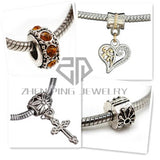 Women's Stainless Steel Snake Chain Charm Bracelet