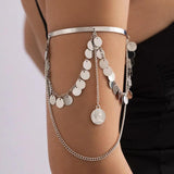 Bohemian Sequins Charm Arm Cuff Bracelet for Women