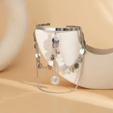 Bohemian Sequins Charm Arm Cuff Bracelet for Women