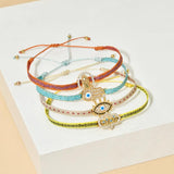 Elastic Braided Rope Bracelet for Women