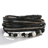 Vintage Leather Bracelet Hand-knitted Multi-layer Men's Bracelet