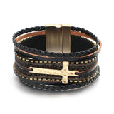 Vintage Leather Bracelet Hand-knitted Multi-layer Men's Bracelet