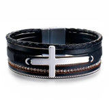 Vintage Leather Bracelet Hand-knitted Multi-layer Men's Bracelet