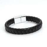 Classic Braided Leather Bracelets Brown Bangles for Women Men
