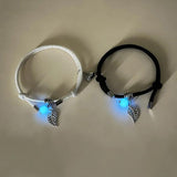 Glowing Magnet Couple Bracelets Woven Matching Jewelry