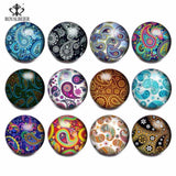 12pcs Snap Button Jewelry Faceted Glass Fit Bracelet Mixed Colors 18mm