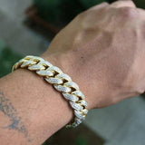 Rhinestone Cuba Bracelet Ins Wind Hip-hop Rock Personality