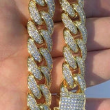 Rhinestone Cuba Bracelet Ins Wind Hip-hop Rock Personality