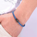 Milan Thread Rope Bracelet Stainless Steel Magnet Men Women Multicolor