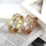 BOBASI Female Charm Bracelet Stainless Steel Unique Bracelets & Bangles