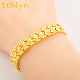 Copper Star Bracelet Unisex Wide Chain Bangle