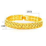Copper Star Bracelet Unisex Wide Chain Bangle