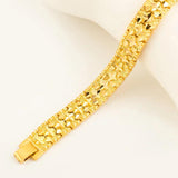 Copper Star Bracelet Unisex Wide Chain Bangle