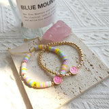 KKBEAD Boho Smile Face Charm Bracelet for Women Girl Gift Jewelry