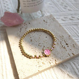 KKBEAD Boho Smile Face Charm Bracelet for Women Girl Gift Jewelry