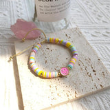 KKBEAD Boho Smile Face Charm Bracelet for Women Girl Gift Jewelry