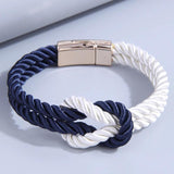 Knotted Braided Rope Bracelet Vintage Magnetic Bracelets