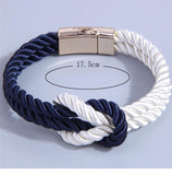 Knotted Braided Rope Bracelet Vintage Magnetic Bracelets