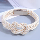 Knotted Braided Rope Bracelet Vintage Magnetic Bracelets