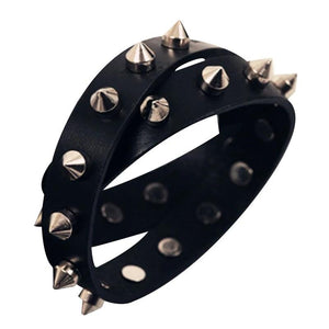 Rivet Leather Bracelet Unisex Punk Studded Jewelry