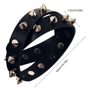 Rivet Leather Bracelet Unisex Punk Studded Jewelry