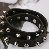 Rivet Leather Bracelet Unisex Punk Studded Jewelry
