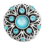 6pcs Snap Button Jewelry Crystal Cross Elephant MOM Turtle Metal 18mm