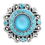 6pcs Snap Button Jewelry Crystal Cross Elephant MOM Turtle Metal 18mm