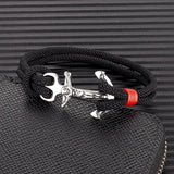 Navy Anchor Bracelets Men Double Strand Nautical Rope Bracelet For Women