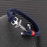 Navy Anchor Bracelets Men Double Strand Nautical Rope Bracelet For Women