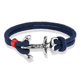 Navy Anchor Bracelets Men Double Strand Nautical Rope Bracelet For Women