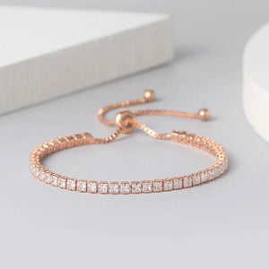 Adjustable Tennis Bracelet - Zircon Jewelry for Women