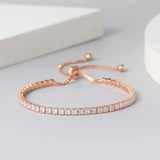 Adjustable Tennis Bracelet - Zircon Jewelry for Women