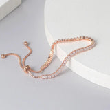 Adjustable Tennis Bracelet - Zircon Jewelry for Women