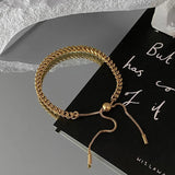 Wheat Ear Style Stainless Steel Bracelet for Women