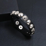 Punk Gothic Rock Bracelet Cuff Metal Spikes Rivet Stud Charm Leather Bangle