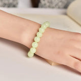 Buddhist Runes Luminous Stone Beads Bracelet Glow in the Dark