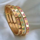 Multiful Heart Enamel Bracelet Colorful Love Bangle Women Men Love Jewelry Gift