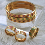 Multiful Heart Enamel Bracelet Colorful Love Bangle Women Men Love Jewelry Gift