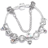 Family Charm Bracelet for Women, Boy & Girl & Grandfa & Grandma Beads