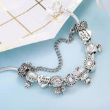 Family Charm Bracelet for Women, Boy & Girl & Grandfa & Grandma Beads