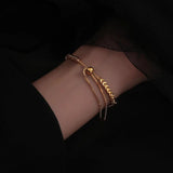 Stainless Steel Adjustable Bracelet Women's Jewelry
