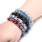 Boho Multicolor Crystal Beads Bracelet Set
