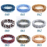 Boho Multicolor Crystal Beads Bracelet Set