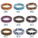 Boho Multicolor Crystal Beads Bracelet Set