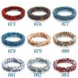 Boho Multicolor Crystal Beads Bracelet Set