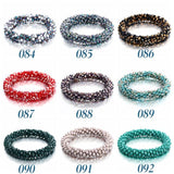 Boho Multicolor Crystal Beads Bracelet Set