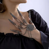 Hand Rings Queen Women Jewelry Accessories Nail Rings with Bracelet