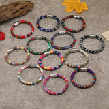 Bohemia Unisex Colorful Ethnic Woven Magnetic Bracelet