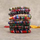 Bohemia Unisex Colorful Ethnic Woven Magnetic Bracelet